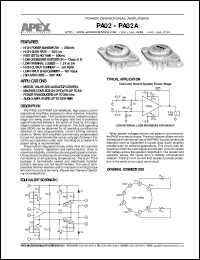datasheet for PA02 by Apex Microtechnology Corporation