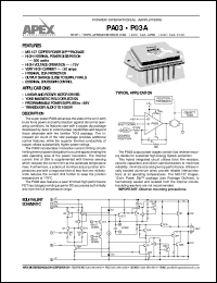 datasheet for PA03 by Apex Microtechnology Corporation