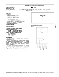 datasheet for PA34 by Apex Microtechnology Corporation