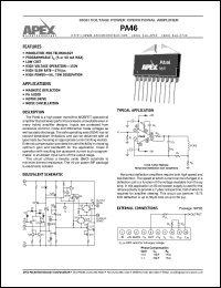 datasheet for PA46 by Apex Microtechnology Corporation