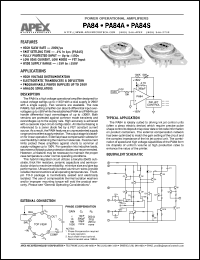 datasheet for PA84 by Apex Microtechnology Corporation