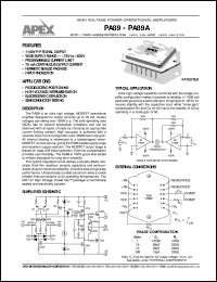 datasheet for PA89 by Apex Microtechnology Corporation