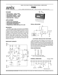 datasheet for PA90 by Apex Microtechnology Corporation
