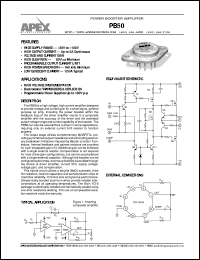 datasheet for PB50 by Apex Microtechnology Corporation