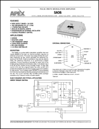 datasheet for SA06 by Apex Microtechnology Corporation