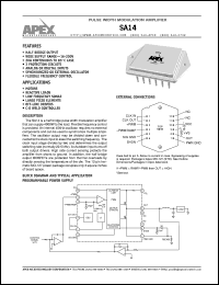 datasheet for SA14 by Apex Microtechnology Corporation