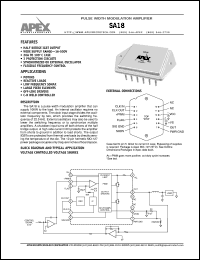 datasheet for SA18 by Apex Microtechnology Corporation