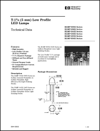 datasheet for HLMP-3554 by 