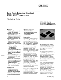 datasheet for HFBR-5111FDN by 