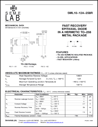 datasheet for SML10-12A-T258R by Semelab Plc.