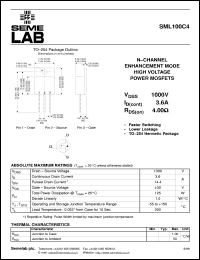 datasheet for SML100C4 by Semelab Plc.