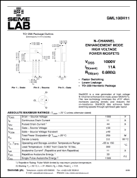 datasheet for SML100H11 by Semelab Plc.