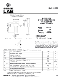 datasheet for SML100H9 by Semelab Plc.