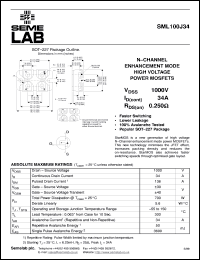 datasheet for SML100J34 by Semelab Plc.