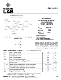 datasheet for SML100S11 by Semelab Plc.