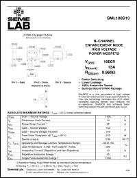 datasheet for SML100S13 by Semelab Plc.