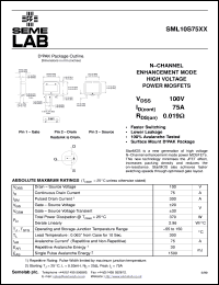 datasheet for SML10S75XX by Semelab Plc.