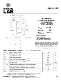 datasheet for SML120B8 by Semelab Plc.