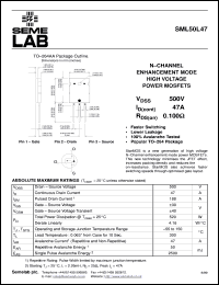 datasheet for SML50L47 by Semelab Plc.