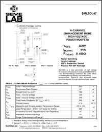 datasheet for SML50L47F by Semelab Plc.