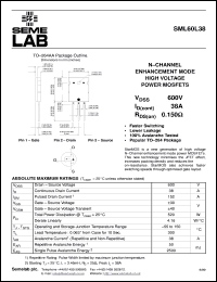 datasheet for SML60L38 by Semelab Plc.