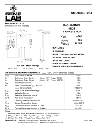 datasheet for SML9030-T254 by Semelab Plc.