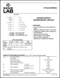 datasheet for IP1543J by Semelab Plc.