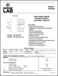 datasheet for IP5560J by Semelab Plc.