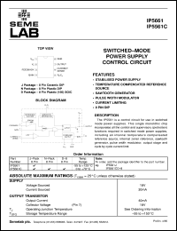 datasheet for IP5561J by Semelab Plc.