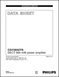 datasheet for CGY2032TS/C1 by Philips Semiconductors