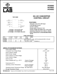 datasheet for IP33063D by Semelab Plc.