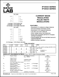 datasheet for IP3842AD-14 by Semelab Plc.