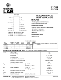 datasheet for IP1P125J-883B by Semelab Plc.