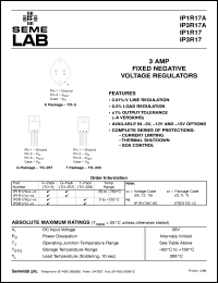 datasheet for IP1R17AG-05 by Semelab Plc.