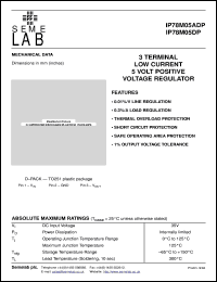 datasheet for IP78M05DP by Semelab Plc.