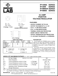 datasheet for IP140MAH-12 by Semelab Plc.