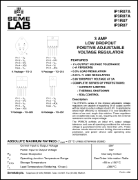 datasheet for IP1R07AG by Semelab Plc.