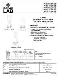 datasheet for IP338AK by Semelab Plc.