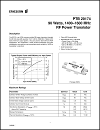 datasheet for PTB20174 by Ericsson Microelectronics