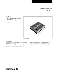 datasheet for PBL40307 by Ericsson Microelectronics