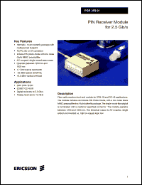 datasheet for PGR20301 by Ericsson Microelectronics