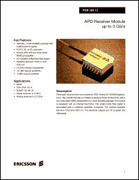 datasheet for PGR20312 by Ericsson Microelectronics