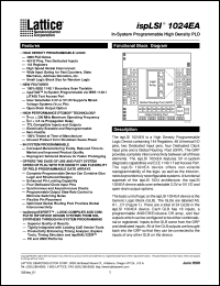datasheet for ISPLS1024-125LT100 by Lattice Semiconductor Corporation