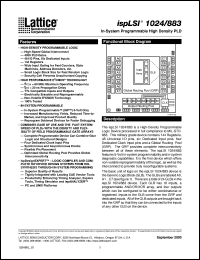 datasheet for ISPLS1024-60LH/883 by Lattice Semiconductor Corporation