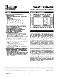 datasheet for ISPLSI1048C-50LG/883 by Lattice Semiconductor Corporation