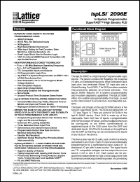 datasheet for ISPLSI2096E-135LT128 by Lattice Semiconductor Corporation