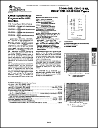 datasheet for CD40161BE by Texas Instruments