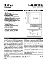 datasheet for ISPGDS22-7P by Lattice Semiconductor Corporation