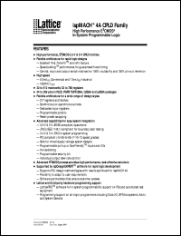 datasheet for M4A3-32/32-5JC by Lattice Semiconductor Corporation