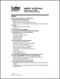 datasheet for M4A5-32/32-10JI by Lattice Semiconductor Corporation